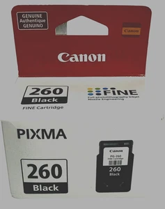 Canon PG-260 Genuine Authentic Black Ink Cartridge BRAND NEW/SEALED - Picture 1 of 1