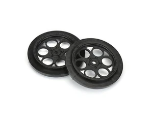 Pro-Line Showtime 12mm Hex (Black) (2) Front Drag Racing Wheels - Picture 1 of 7