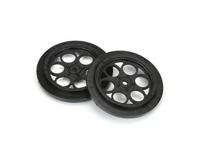 Pro-Line Showtime 12mm Hex (Black) (2) Front Drag Racing Wheels - Image 1 of 4