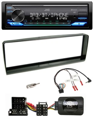 JVC Bluetooth DAB USB Lenkrad Autoradio für Alfa Romeo 156 00-01 schwarz - Bild 1 von 4