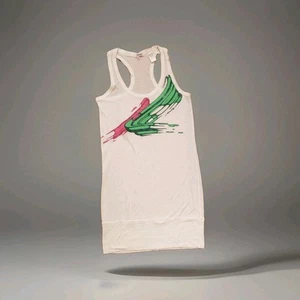 Miss Sixty Tanktop weiß Vintage Y2K Neon Print exklusive Dekoration Gr. S - Bild 1 von 4