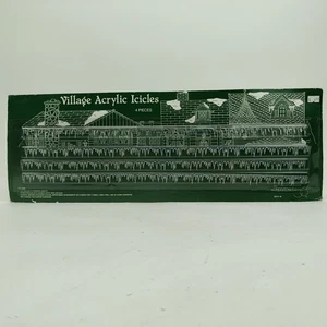 Dept 56 Village Ghiaccioli Acrilici 52116 Set di 4 Pezzi 18" NUOVI E SIGILLATI - Foto 1 di 7