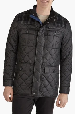 NEW Cole Haan Signature Mixed Media Quilted Jacket - Black - XXL - Image 1 of 2