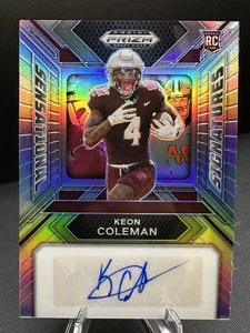 2024 Prizm - Draft Picks Sensational Signatures Keon Coleman Auto Bills FSU - Picture 1 of 2