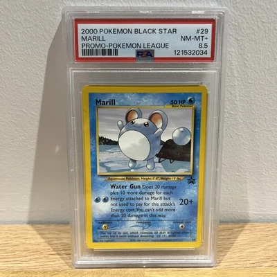 2000 Pokemon Black Star Marill Promo Pokemon League - PSA 8.5 - NM-MT #29 - Image 1 of 2