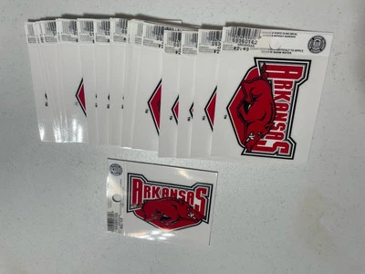 Lot of 20 Arkansas Razorbacks Static Cling Sticker Window Decal NCAA NEW - Image 1 of 3