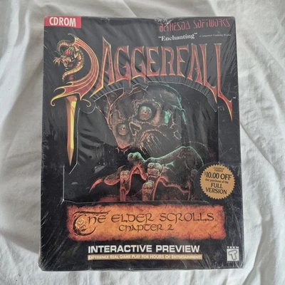 SEALED Daggerfall Elder Scrolls 2 RARE Interactive Preview CD Rom PC Game - Image 1 of 4