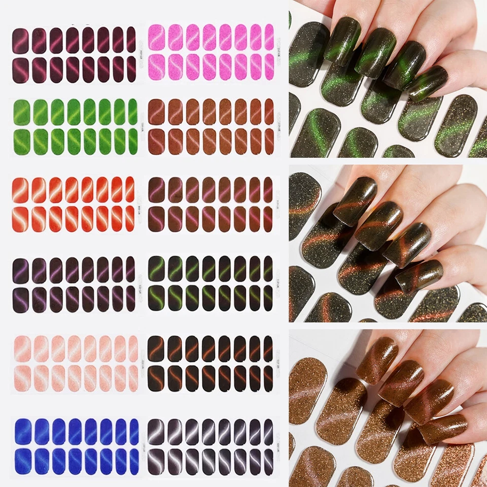 16 Strips Halbwurst Gelgedes Nagelaufkleber Langlebige Uv -Lampe ↑ - Bild 1 von 4