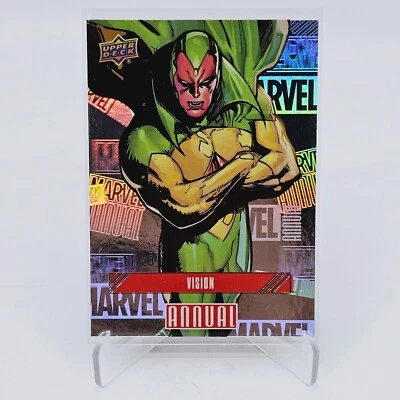 2023-24 UD Marvel Annual VISION Hologram Parallel /23 SSP 🔥 - Image 1 of 2