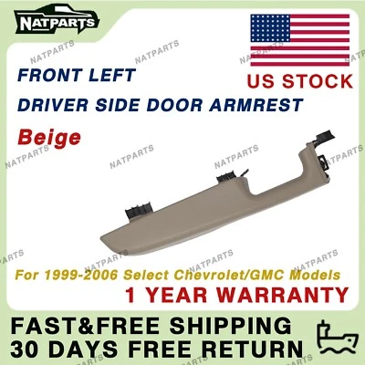 Manija de reposabrazos de puerta lateral izquierda del conductor delantero para modelos Chevrolet/GMC seleccionados 99-06 Foto 1 de 4
