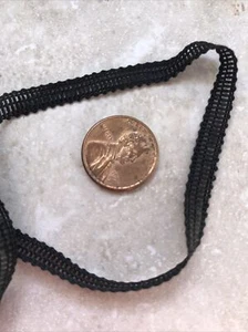 1/4 inch Super-Light Weight Cotton Flat Black /Drawstring 15 Yards SHIPS FREE! - Picture 1 of 4