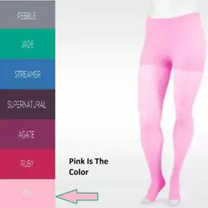 Juzo Signature Open Toe Pantyhose 15-20mmHg Pink Size III - Picture 1 of 3