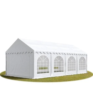 3x8m PVC Partyzelt Bierzelt Zelt Gartenzelt Festzelt Pavillon weiß NEU - Bild 1 von 8