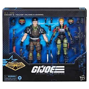G.I. Joe Classified Night Force Vincent R. "Falcon" Falcone & Quarrel ~ NEW - Picture 1 of 4