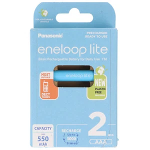 Panasonic eneloop lite, vorgeladen, Retail Blister 2-Pack BK-4LCCE/2BE Akku NiMH - Bild 1 von 9