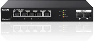 Switch Ethernet 2.5 Gigabit 5 Porte Con 2 Porte SFP+ 10 G (Plug and Play, Senza - Foto 1 di 12