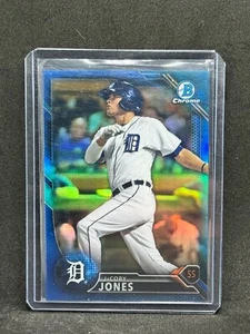2016 Bowman Chrome Prospects Blue Refractor /150 JaCoby Jones #BCP123 Tigers - Picture 1 of 2