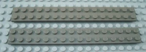 LEGO Lot of 2 Dark Gray 2x16 Plate Pieces - Picture 1 of 1