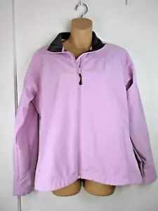 Lands End GIACCA DONNA ROSA MEDIO CERNIERA COMPLETA Windcheck morbido pile foderato - Foto 1 di 10