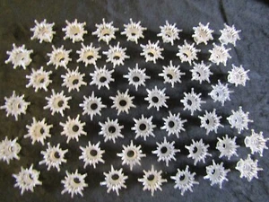 Klare Stern Licht Reflektor Abdeckungen Lot 50 Vintage Weihnachten Kunststoff - Bild 1 von 16