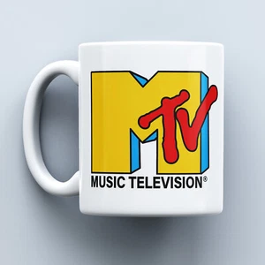 MTV Mug, 11 or 15 oz-Music-TV-1990s-1080s-Retro-Coffee-Tea Gift-Rock & Roll - Picture 1 of 4