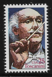 US Scott #2411, Single 1989 Toscanini 25c VF MNH - Picture 1 of 1