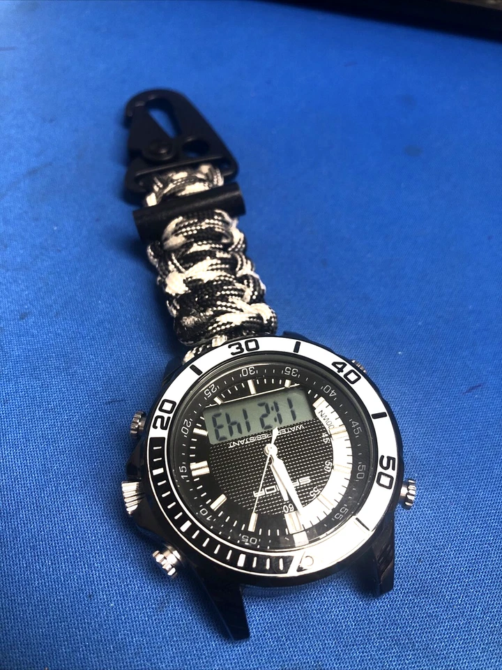 BONITO RELOJ DEPORTIVO SANDA SD-003 DOBLE MOVT LED Foto 1 de 4