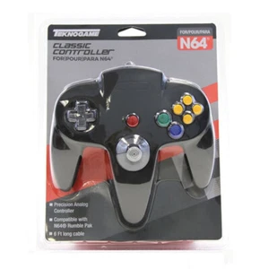 Nintendo 64 Controller BLACK ?NEW ?SEALED ?OZI Teknogame N64 Gamepad Control Pad - Picture 1 of 2