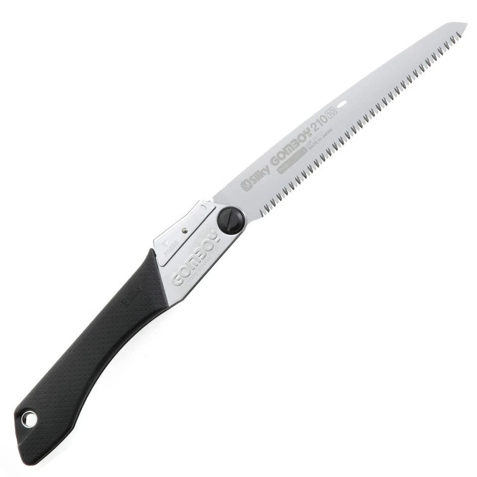 Silky GomBoy 210mm Professional Folding Saw - Black, Medium Teeth (121-21)