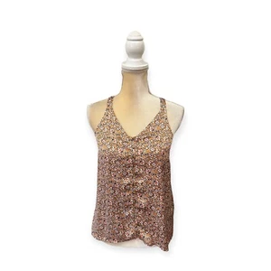NEU Anthropologie Maeve Aryana Trägertop Größe 0 Satin Blumenmuster - Bild 1 von 8