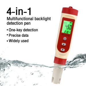 4-In-1 PH TDS EC Temperature Meter Tester Water Quality Test Pen for Hydroponic - Picture 1 of 15