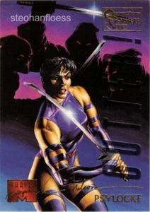 1995 Fleer Marvel Masterpieces Emotion Gold Signature Series #76 Psylocke - Picture 1 of 1