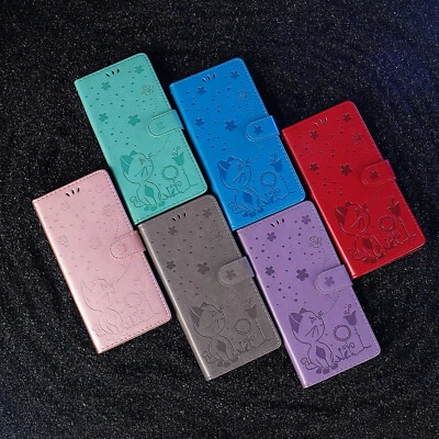 For Huawei P10 P20 P30 P50 P40 Embossing PU Leather Flip Wallet Case Phone Cover - Image 1 of 4