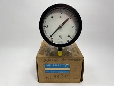 Ashcroft Duragauge Pressure Gauge 45-1379RS-02L-30# NEW OLD STOCK - Image 1 of 4