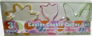 EASTER ~ 3 Pc. Cookie Cutter Set ~ Sunflower, Butterfly and Tulip - Picture 1 of 2