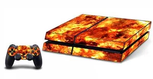 Flame Game Skins Designed to Fit PS4 Console And Controller VWAQ - PGC3 - Picture 1 of 2