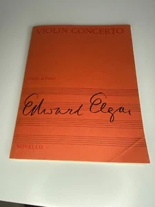 Edward Elgar Violin Concerto Sheet Music Novello Ed. EUC - Picture 1 of 4