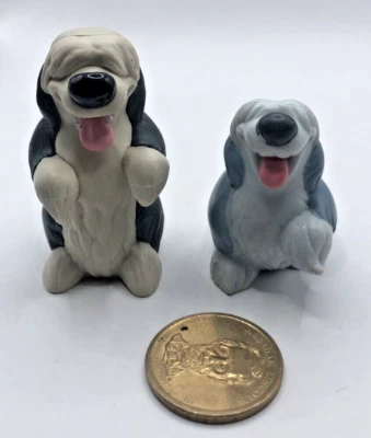Disney The Little Mermaid Max the Sheepdog 2" Figure Dog Figurine Lot Of 2 - Image 1 of 4