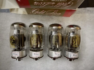 Placa negra sucia base marrón Genalex Gold Lion KT88 6550 probada excelente Foto 1 de 4