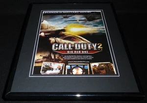 Call of Duty 2 2005 Xbox Playstation Framed 11x14 ORIGINAL Vintage Advertisement - Picture 1 of 1