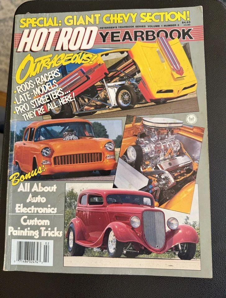 1987 HOT ROD YEARBOOK Mag Giant Chevy Section, Custom Painting Tricks Vol 1 #2 - Image 1 of 4