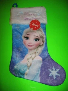 DISNEY FROZEN ELSA MERRY CHRISTMAS STRUMPF NEU MIT ETIKETT - Bild 1 von 4