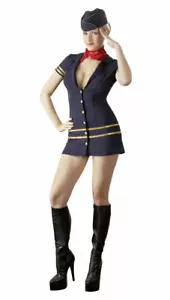 Stewardess Set XL , Kleid mit Kappe & Halstuch . Reizwäsche Erotik - Bild 1 von 12
