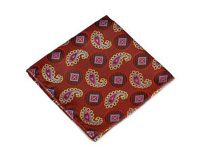 Lord R Colton Masterworks Pocket Square - Lost City Burgundy - $75 Retail New - Image 1 of 3