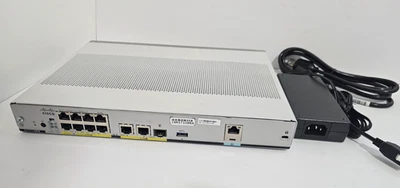 Cisco C1111-8PWB ISR 1100 8 Ports Dual GE Ethernet Router w/ 802.11ac -B WiFi - Image 1 of 3