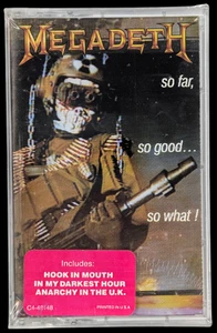 SEALED, Megadeth – So Far, So Good... So What!, Cassette, Hype Sticker, US, 1988 - Picture 1 of 7