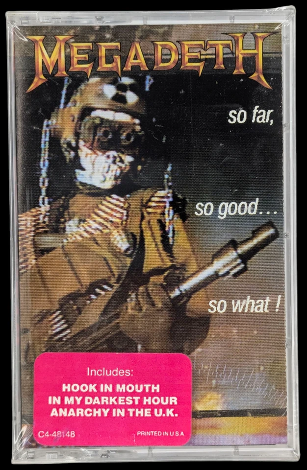 SEALED, Megadeth – So Far, So Good... So What!, Cassette, Hype Sticker, US, 1988 - Image 1 of 4