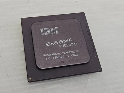 IBM 6x86MX PR300, 6x86MX-CVAPR300HF, 225MHz, Socket 7, 2.9V, Vintage CPU, CPU022 - Image 1 of 2