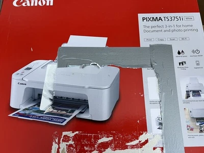 Canon PIXMA TS3751i 3 in 1 Tintenstrahl-Multifunktionsdrucker weiß - Bild 1 von 4