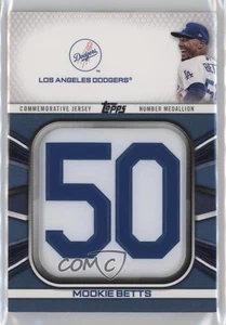 Maglia Serie 1 2022 Numero Medaglione Reliquie Commemorative Blu Mookie Betts - Foto 1 di 4